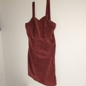 American Eagle red courderoy dress